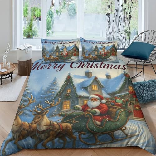 Parure de lit Noël 3D pour réchauffer les nuits d'hiver - 4