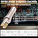 Duraaamo R8 Shank Indexable End Mill 1'' Diameter by 5-27/32'' Oal 90 Degree High Speed Milling Cutter with 2 Aptk1604 Carbide Inserts Industrial Tools