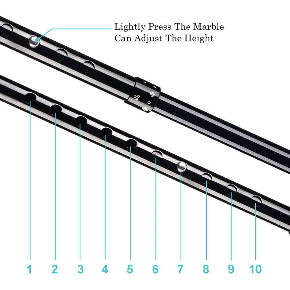 NGD 2 Unidades Muletas de Codo de Auminio,Muletas Ortopédicas para Adultos-Regulables en Altura,Muletas para Caminar Ergonómicos con Cuentas Reflectantes(Altura Aplicable: 140-190 cm)