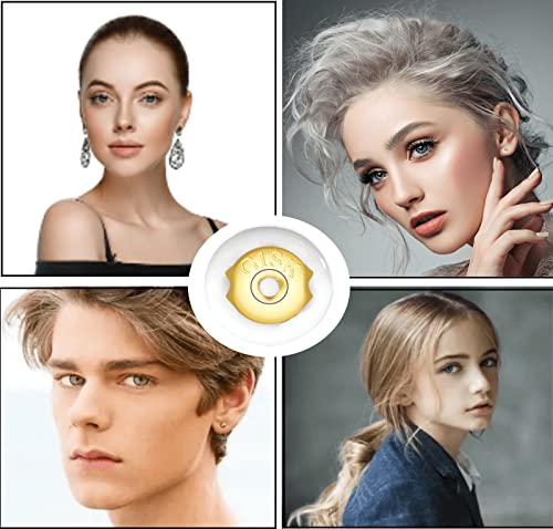 Earring Backs,18K Gold Silicone Earring Backs For Studs /Droopy Ears,Locking Secure Earring Backs For Heavy Earring,No-Irritate Hypoallergenice Soft Clear Earring Backs For Adults&Kids #TOP1