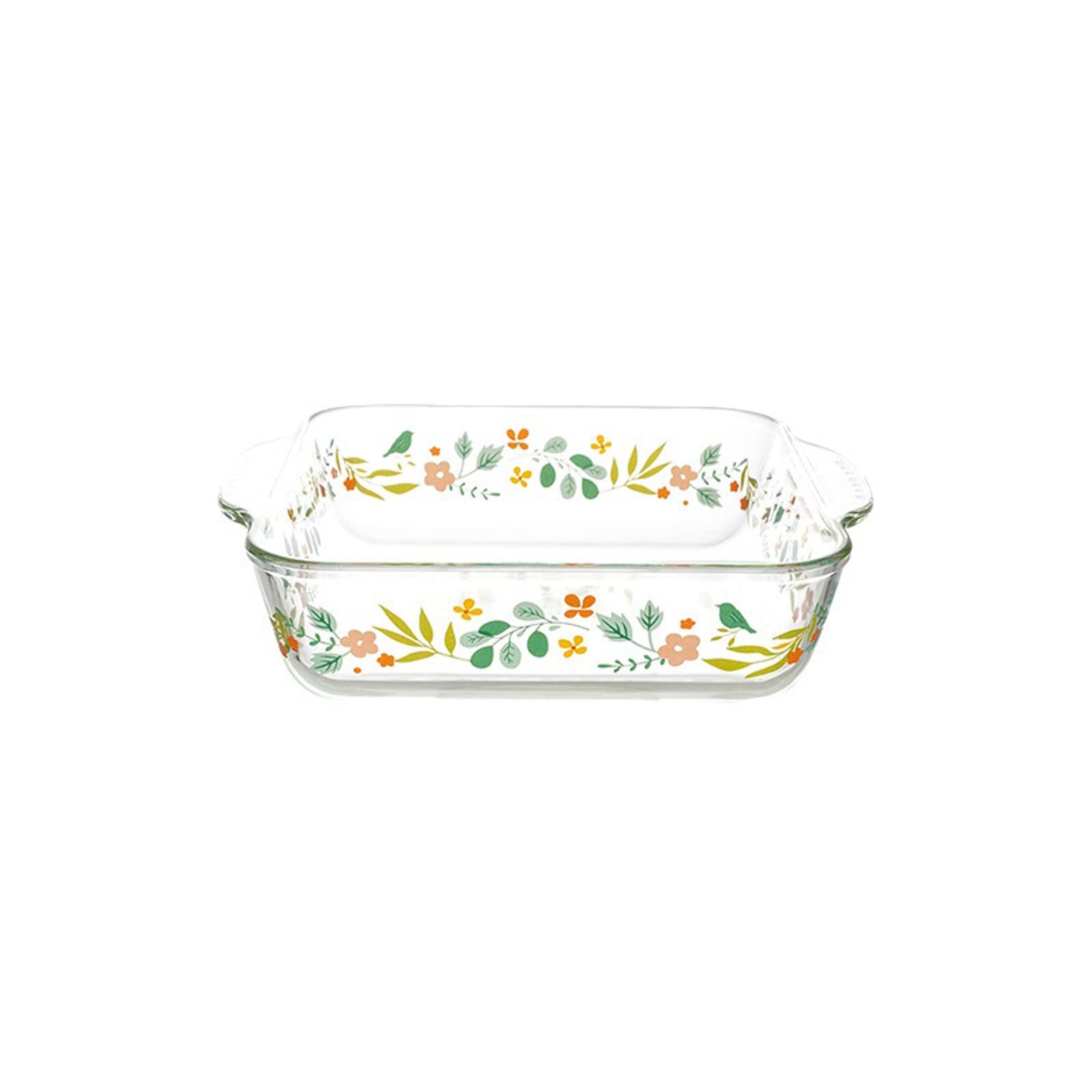 Kitchen Fuente de horno Rectángulo Oval Horno De Vidrio Horno Cakeware Rectángulo Oval Non-Show Hornear Pan Parrilla Pollo Patatas Lasagna Pan Cocina Bandeja Horneado fuente para hornear