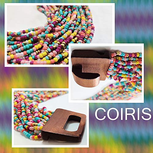 Fashion Multi Layer Strand Collar Colorful Chunky Necklace For Women Tropic Boho Style Necklace #TOP1