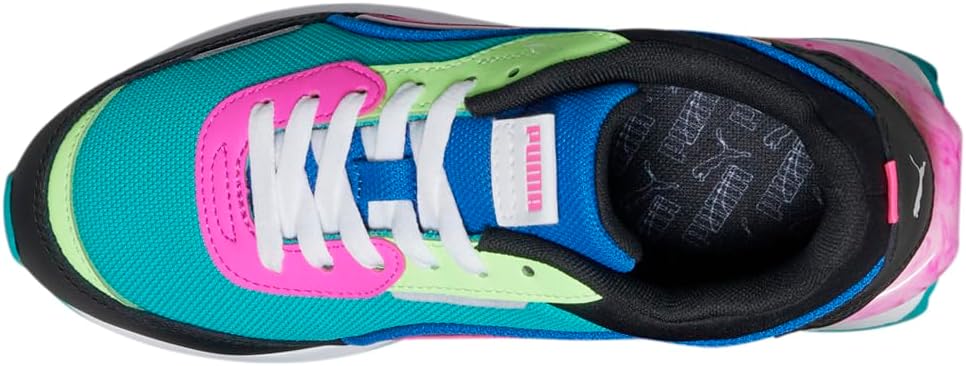 PUMA Womens City Rider Marble Lace Up Sneakers Shoes Casual - Multi