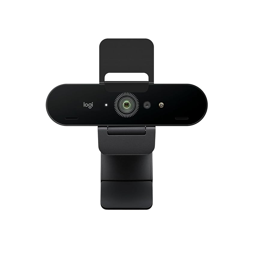 Logitech Brio 4K Webcam for Business, accesso biometrico con Windows Hello, correzione automatica dell'illuminazione, cancellazione del rumore, Microsoft Teams, Zoom, Google Meet, PC/Mac - Grafite