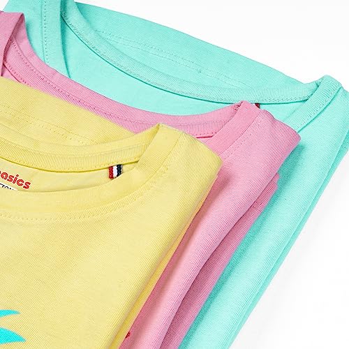 Image of Real Basics Girls Regular Fit Full Sleeves Tshirt (Pack of 3)