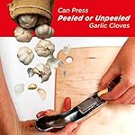 Kuhn Rikon Epicurean Garlic Press, Stainless Steel, 6.5 x 1 x 1.5 inches, Silver - Image 5