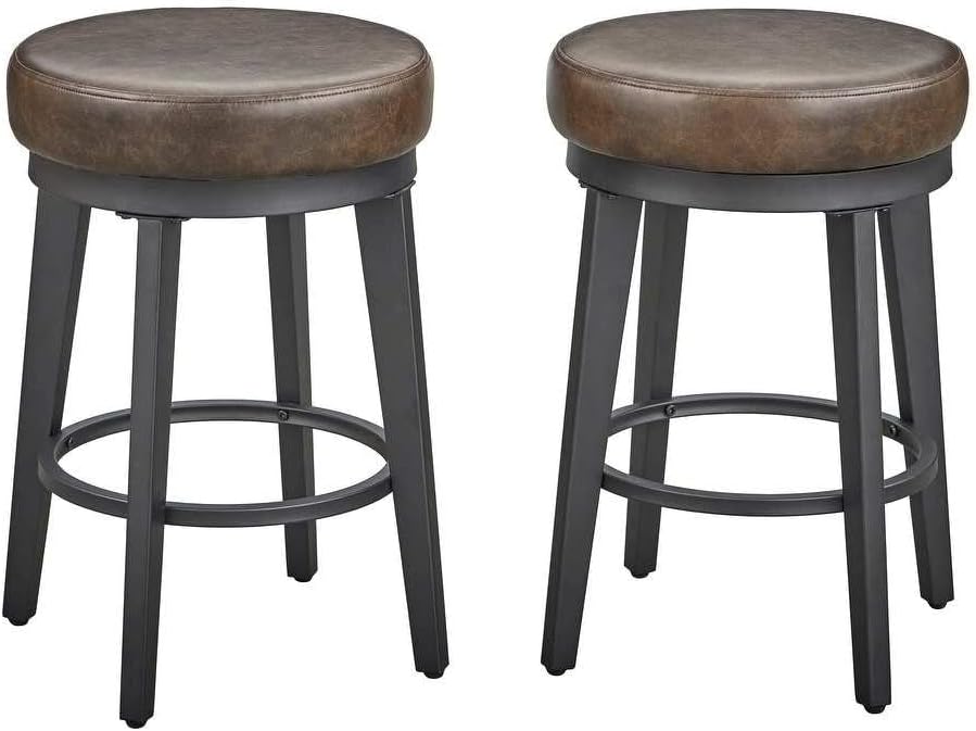 Amazon.com: TRP Heavy Duty Kitchen Rustic Farmhouse Swivel Counter ...