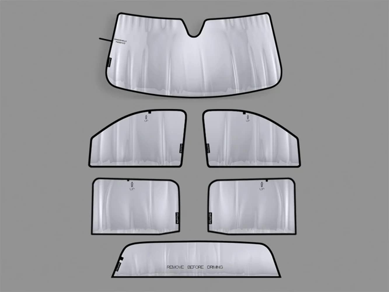 WeatherTech Sunshade Window Shade for GMC Sierra 1500, Silverado 2500HD/3500HD, Sierra 2500HD / 3500HD - (TS0001K2)