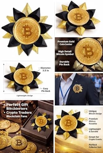 Bitcoin Coin Souvenir, Gold image 5