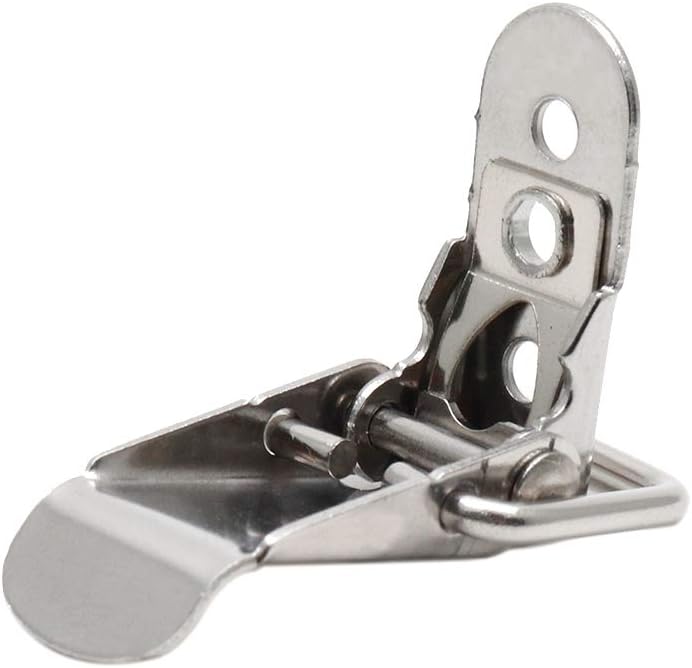 Toggle Latch Mini Size Stainless Steel Latch Catches Clamp for Toolbox, Cases, Chests - Pack of 10