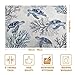 Coastal Beach Placemats Set of 4 Nautical Theme Coral Sea Turtle Navy Blue Place Mat 12x18 Inch Seasonal Summer Ocean Washable Linen Fabric Table Mats for Party Kitchen Dining Decoration