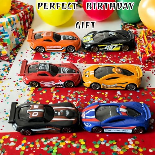 Image of Die Cast Metal Toy Cars, Pack of 5, Unbreakable Cars, Set of 5 Toy Vehicle for Kids, Multicolor