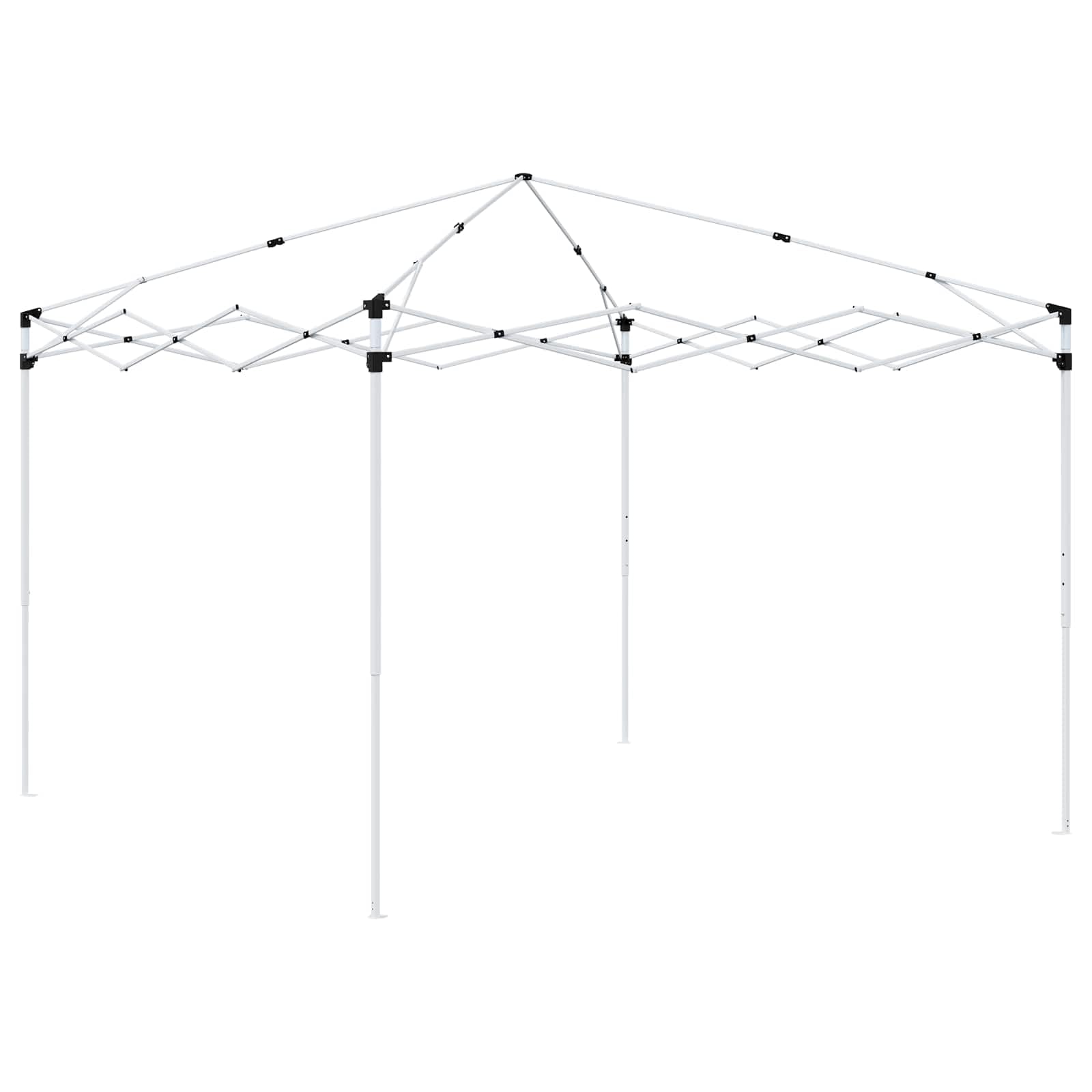 Gazebo Pop-Up 288x288 cm Tenda Pieghevole da Giardino Borgogna | Struttura in acciaio per eventi all'aperto, regolabile su 3 altezze e facile da montare in giardino o patio.