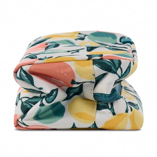 Image of PackIt Freezable Small Insulated Snack Box, Citrus Orchard, with EcoFreeze Technology (Built-in Ice Pack), Mini Cooler or Small Lunch Bag, For Fresh Snacks On the Go, for Work, Gym, or Travel