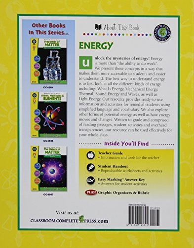 Energy Gr. 5-8 - Classroom Complete Press (Matter & Energy Series) - Image 2