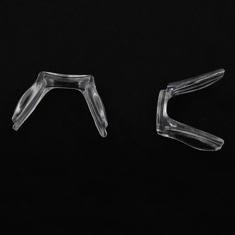 2 paia di naselli antiscivolo in silicone, universali, trasparenti e confortevoli, per occhiali, occhiali da sole, montature alla moda