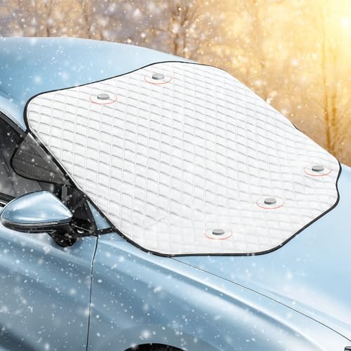 Frontscheibenabdeckung Auto Winter - Ultra-Dicke & ganzjährige...