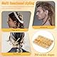 Bogoro Goldene Haarschmuck FüR ZöPfe,260 StüCk Dreadlocks Schmuck,Schmuck FüR Haare Mit Dreadlocks,Haarschmuck FüR ZöPfe,Mit Ringmanschetten, Dreadlock-ZubehöR, FüR MäNner,MäDchen,Frauen