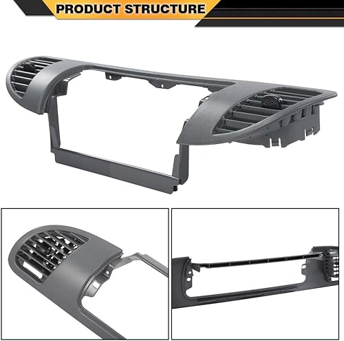 Miniatura 8 de CNNELL Bisel del panel de tablero con boquilla de aire acondicionado para el lado del pasajero y el lado del conductor compatible con Dodge Sprinter