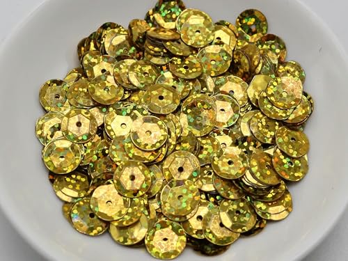 Generic Gold Hologramm 2000 Pailletten 10mm