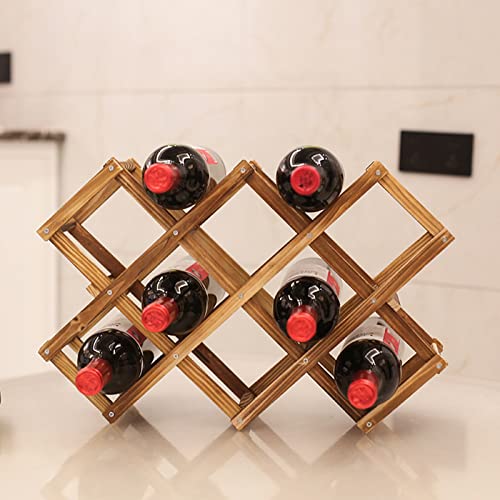 Soporte para botellas de vino madera 3 botellas pack 2 miniatura 1