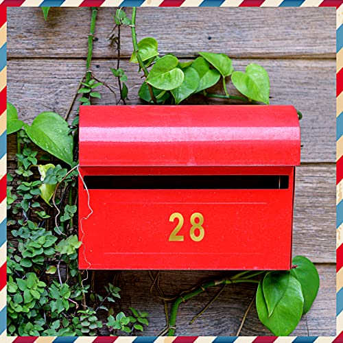 260 Pcs Mailbox Numbers Sticker Adhesive Numbers Mailbox Numbers For Outside Reflective Vinyl Waterproof Numbers Address Number For Residence And Mailbox Signs, 1 Inch 2 Inch 3 Inch (Gold Word) #TOP4