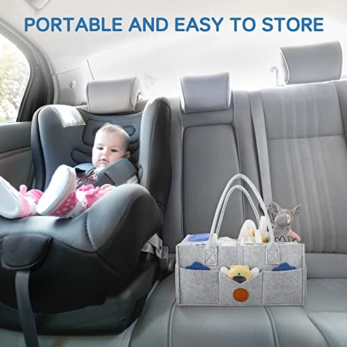 image for Maliton Diaper Caddy Organizer - Diaper Caddy for Baby Nursery Storage