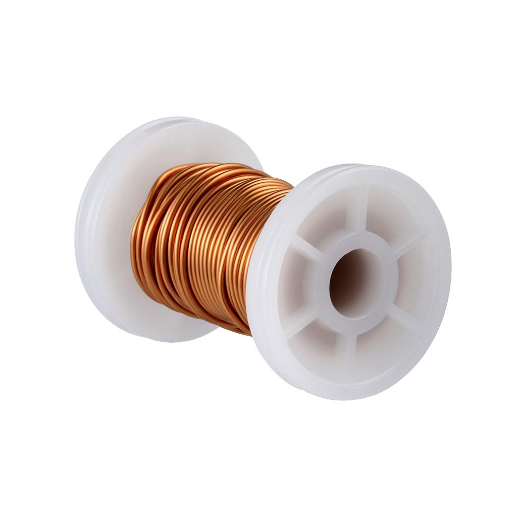 BNTECHGO 16 AWG Magnet Wire - Enameled Copper Wire - Enameled Magnet Winding Wire - 2 oz - 0.0492" Diameter 1 Spool Coil Natural Temperature Rating