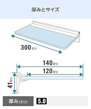 Amazon.co.jp: 壁掛け棚 ガラスシェルフ(レールタイプ) 強化
