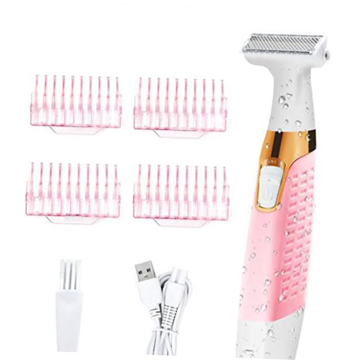 VICASKY Epilatore Facciale Donna Portatile, Depilatore Donna Elettrico in Abs Rosa, senza Irritazione, per Depilazione Viso e Viaggio
