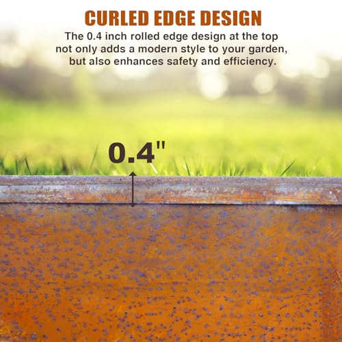Meyoppm 717717543620 Steel Garden Edging 5.5 Inch X 32.8' thumb #4