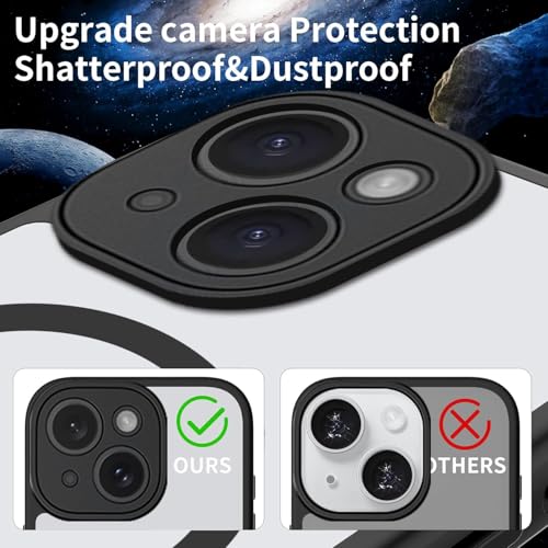 Image of Enflamo for iPhone 13 Crystal Clear Transparent Hard Back Cover Case | Ultra Hybrid | Camera Bump Protection