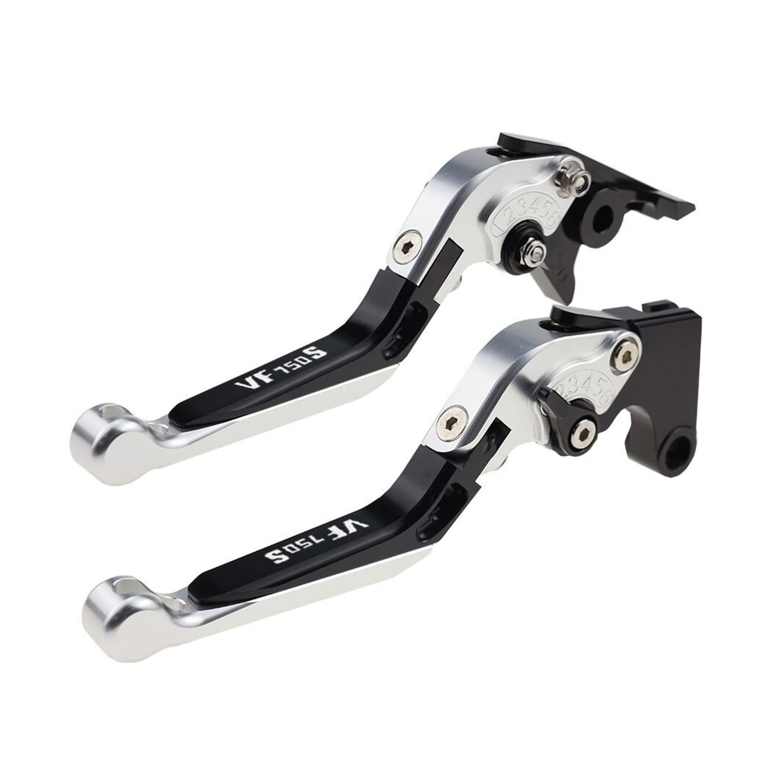 Jghfdws 63 Motorcycle Brake Clutch Lever Set For Vf750s Motorcycle Folding Extendable Brake Clutch Levers