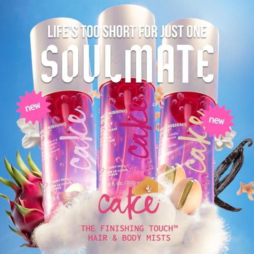 Image of Cake Beauty Finishing Touch Hair and Body Mist, Pink Dragon Fruit & Jasmine Scent- Fine Fragrance Mist - Infused with Aloe and Argan Oil - 6.8 Fl Oz / 200 mL