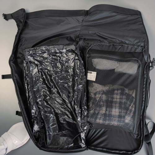 Lander Traveler Backpack, Outdoor 19 Inch Computer Bag, Crash pad computer protection, Airline Approved, Heavy Duty Water Resistant, 35 Liter Capacity - Black3