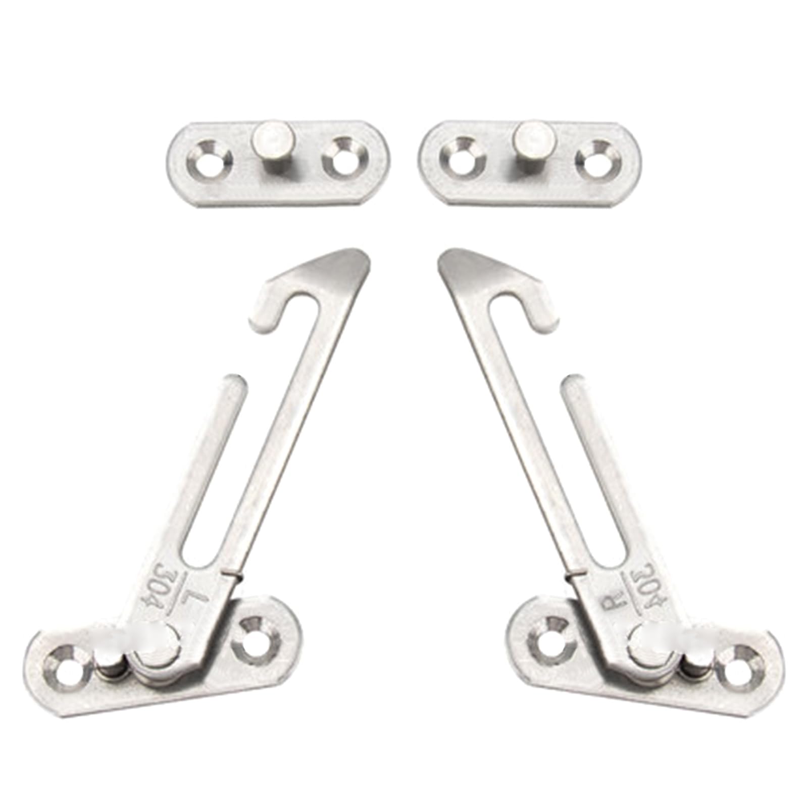 2pcs Stainless Steel Window Restrictor Locks Adjustable Window Limiters Window Safety Locks Child Safety Easy Install Window Stopper