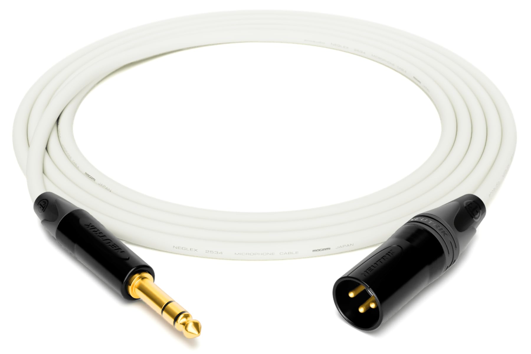 Mogami 2534 Quad câble anti-interférence blanc TRS vers XLR 1m - 8