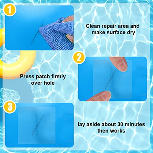liujuan Transparante zelfklevende vinyl reparatie patch, 30 stks reparatie zwembad liner patch, luchtmatrassen zwembad… - Image 8