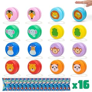 BONNYCO JoJo Kinder Tiere 16 Stück Holz