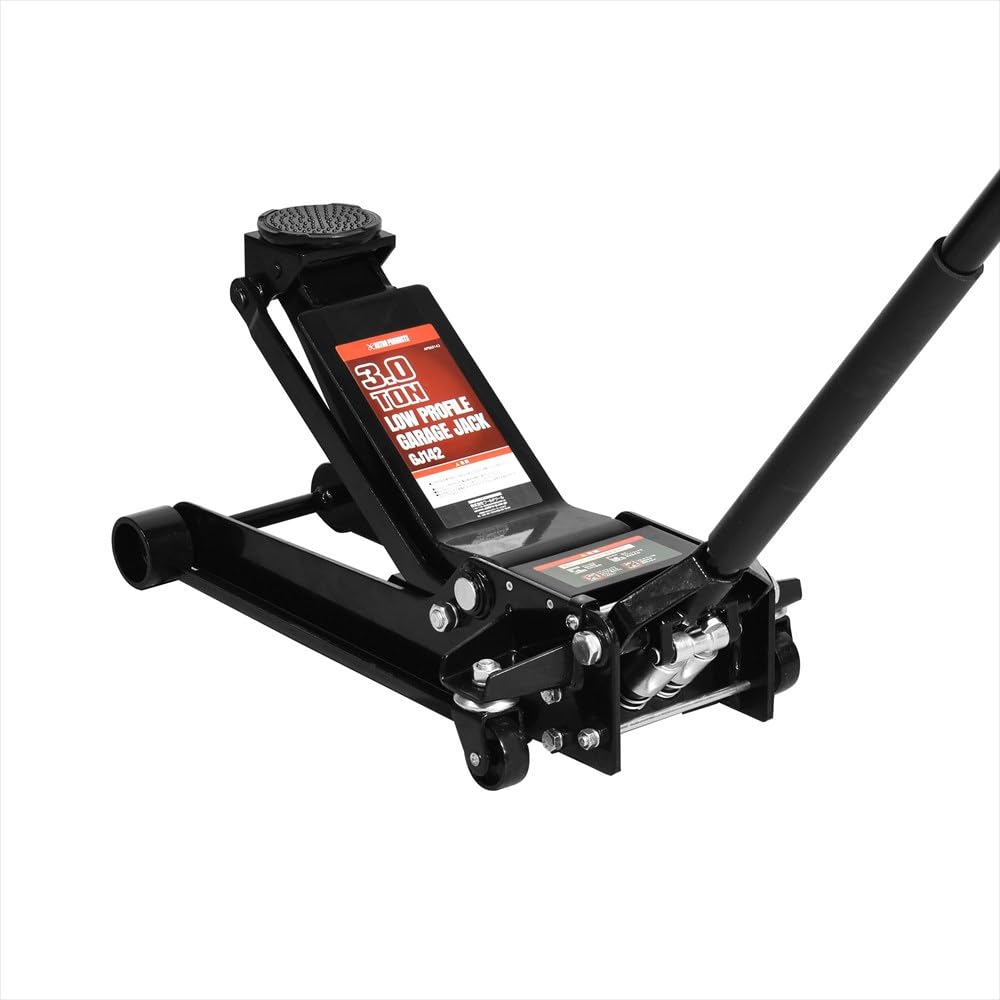 3.0TON 低床 ガレージジャッキ GJ142 | フロア 油圧 3t タイヤ交換 オイル交換 フロントアップ リフトアップ 軽自動車 普通自動車 ローダウン車 アストロプロダクツ