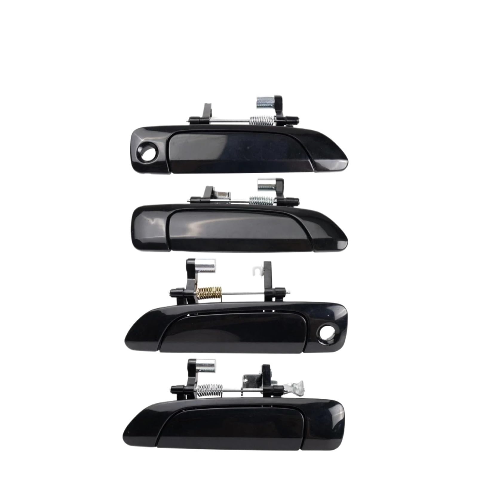RAGPUKMUAN Car Door Outer Grab Handle for Civic Sedan 2001 2002 2003 2004 2005 Left Right Exterior Outer Outside Door Handle Set of 4 LF RF Black