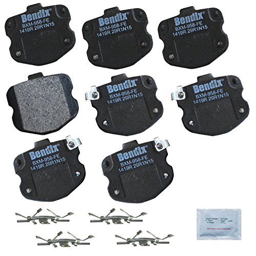 Image of Bendix Priority1 CFM1419R Semi-Metallic Rear Brake Pads for Chevrolet Corvette 2013-2006