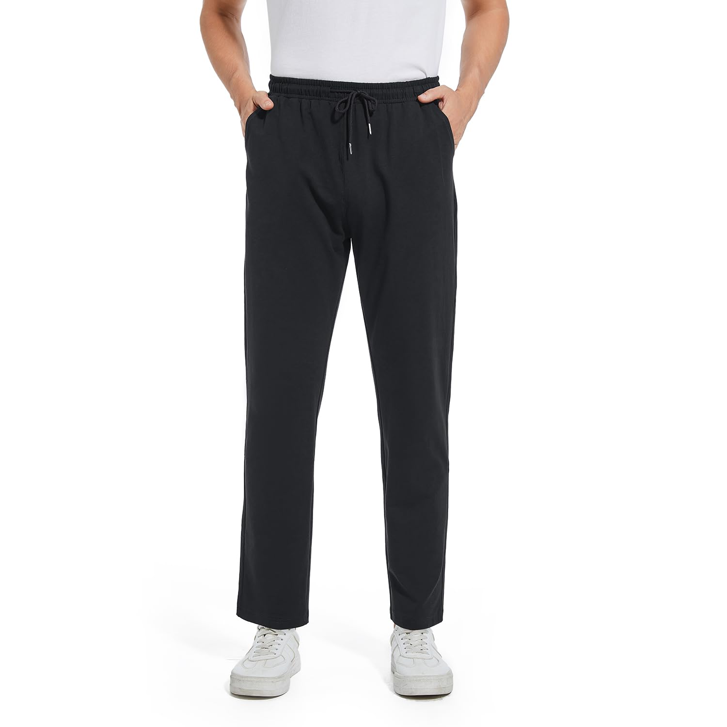 FGFD&OU Pantaloni Sportivi Uomo in Cotone Pantaloni da Jogging Palestra Joggers Pantaloni Slim Fit con Elastico Pantaloni Lunghi da Tuta per Running Fitness