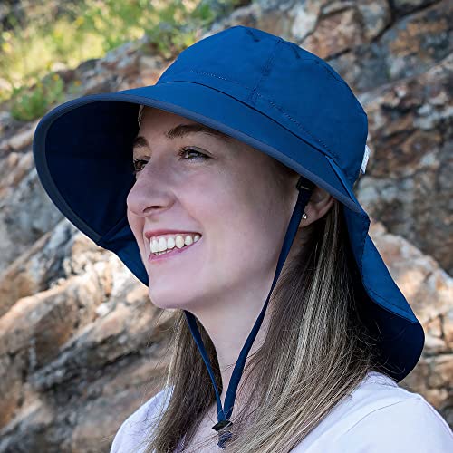 Image of JAN & JUL Water Resistant Sun Hat with UV Protection and Neck Flap for Men and Women