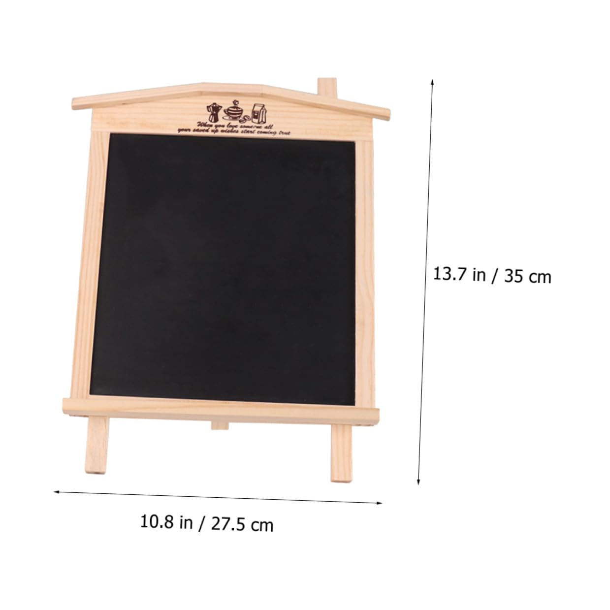 Zerodeko Magnetische Kleine Holztafel im Haus design Wiederverwendbare Kreidetafel mit Stabilem Standfuß Abwischbares Memoboard für Zuhause Büro Party und Dekoration