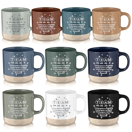 Didaey 10 Pcs Team Gifts for Employees Bulk Inspirational Ceramic
