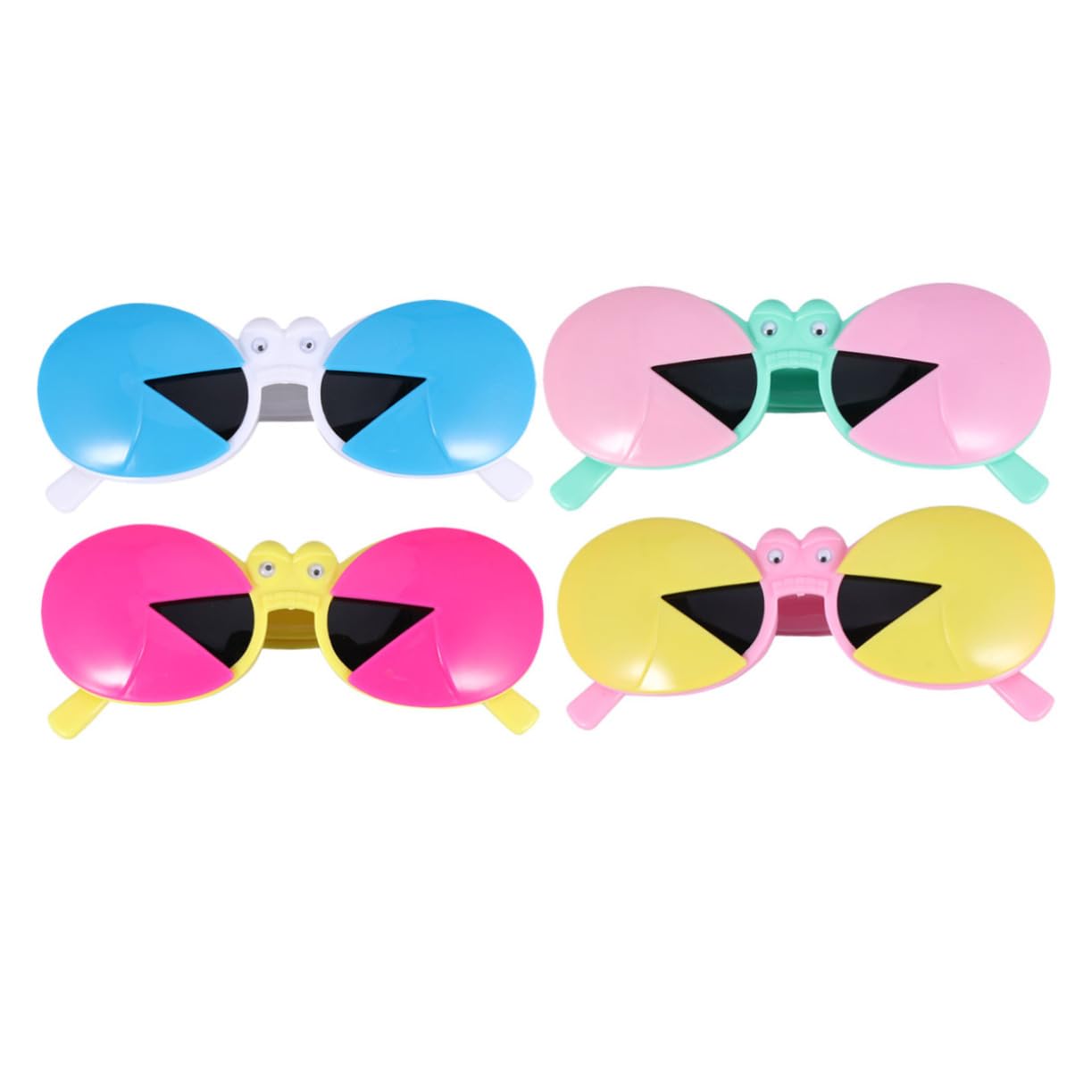 PartyKindom 1set Cartoon Sunglasses for Funny Crab Shape Eyeglasses with Ultraviolet Protection for Birthday Halloween Christmas and Costume Parties Random Pattern 6pcs