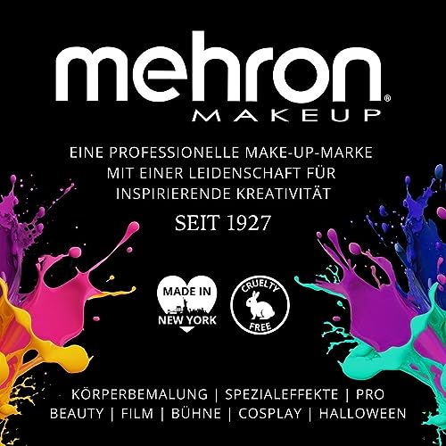 Image of Mehron Makeup Paradise Makeup AQ Pro Size | Stage & Screen, Face & Body Painting, Special FX, Beauty, Cosplay, and Halloween | Water Activated Face Paint & Body Paint 1.4 oz (40 g) (Metallic Gold)