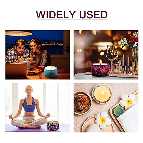 Duftkerzen,4 Stück Duftkerzen Kleine Geschenksets für Frauen Sie 500g, Kerzen in Dosen Mit Natürlich Sojawachs Kerzenset für Raumduft, Kerzen Set Aromatherapie für Muttertag Geburtstag Bad Yoga